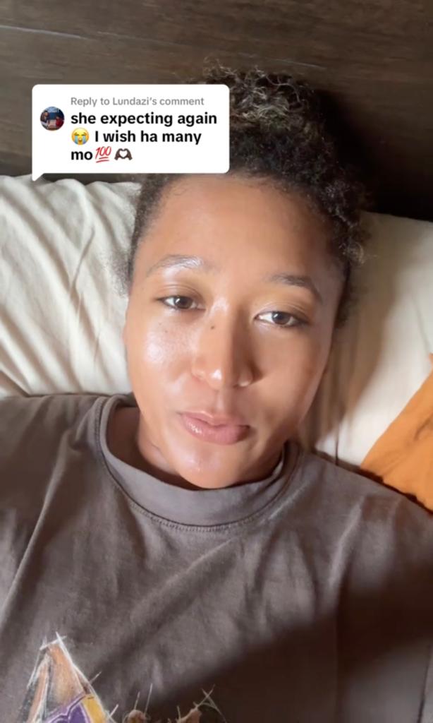 Naomi Osaka in TikTok video Sunday