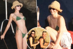 Kendall Jenner flaunts her model physique in tiny string bikini in Ibiza