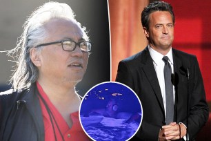 Matthew Perry split image with his former assistant.