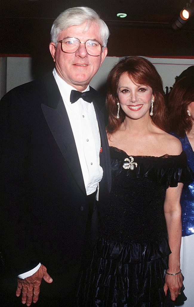 Marlo Thomas and Phil Donahue in July 1992