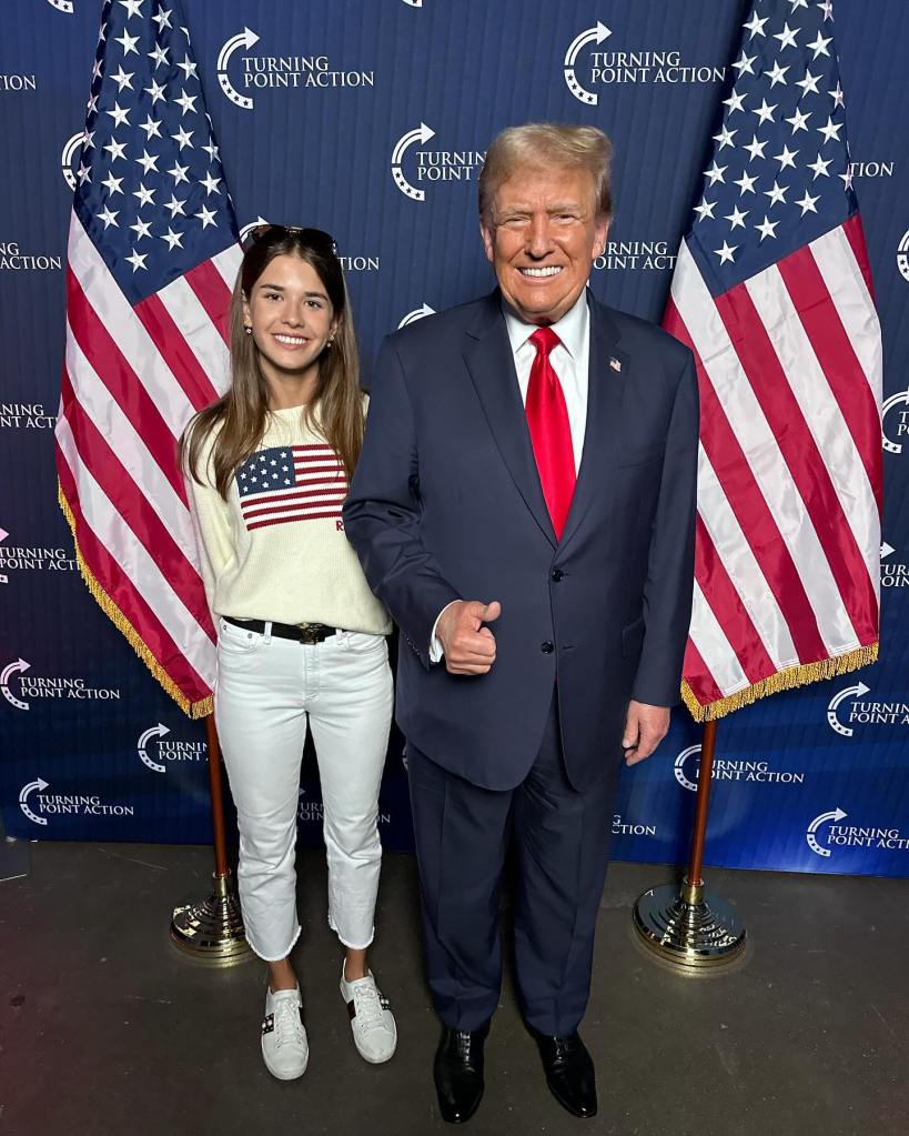 Donald Trump and granddaughter Kai in Instagram photo