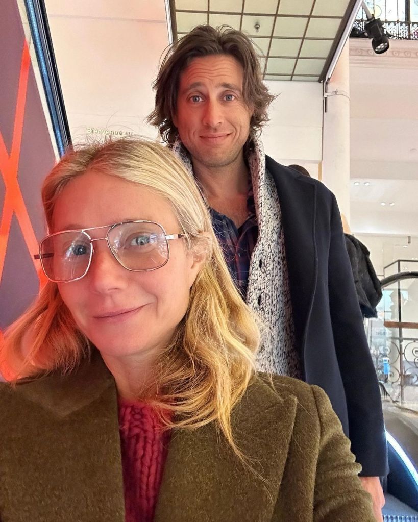 Brad Falchuk and Gwyneth Paltrow in Instagram selfie