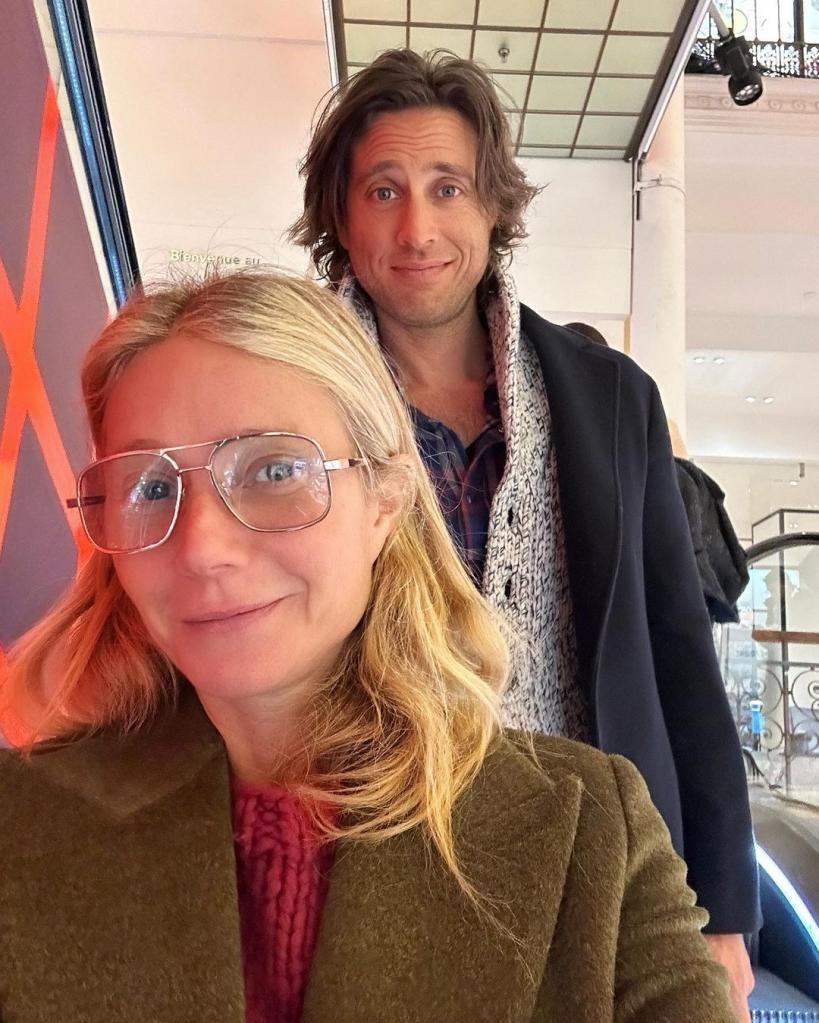 Brad Falchuk and Gwyneth Paltrow in Instagram selfie