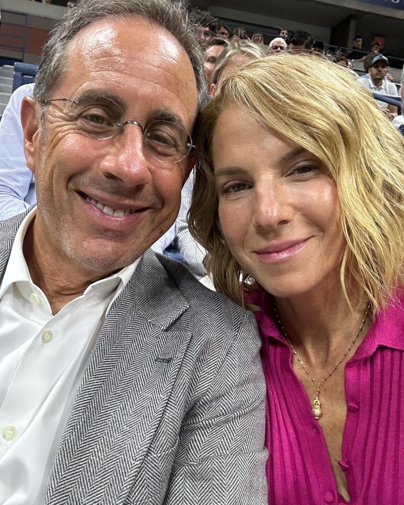 Jerry Seinfeld and Jessica Seinfeld in an Instagram selfie