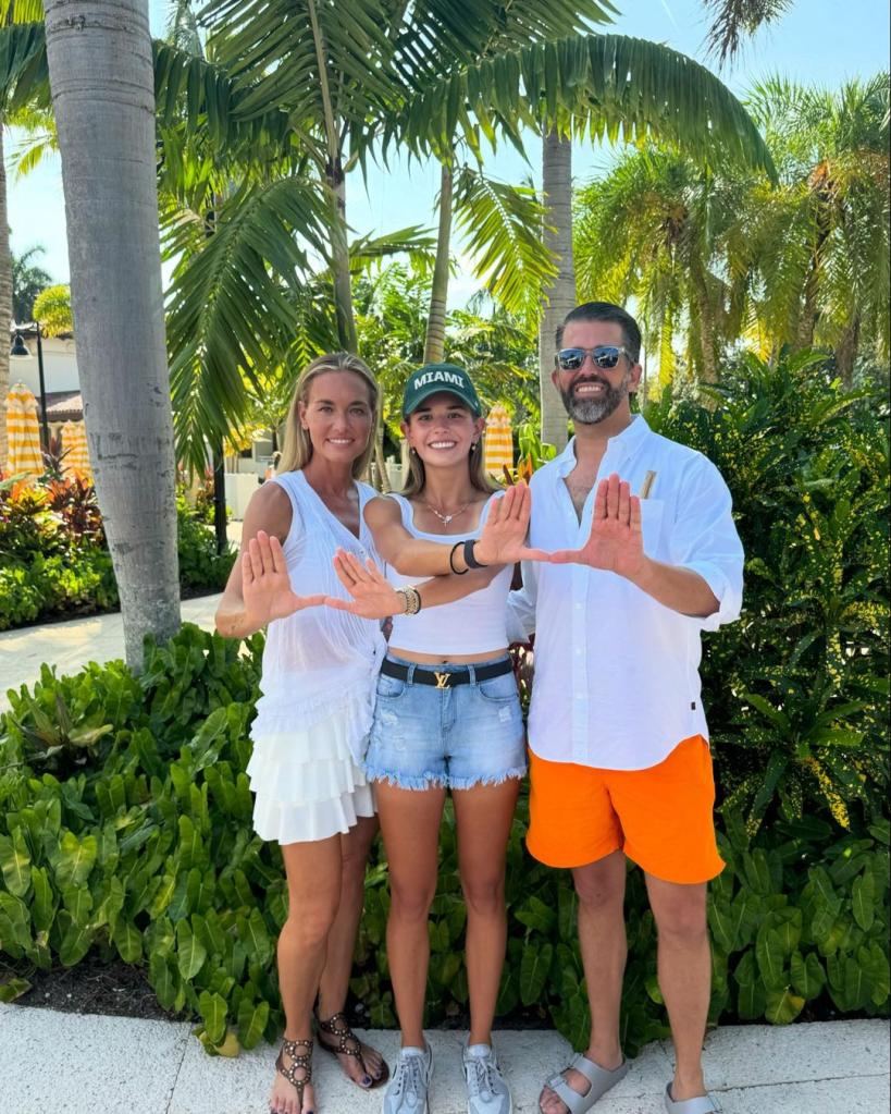 Donald Trump Jr., Vanessa Trump and daughter Kai