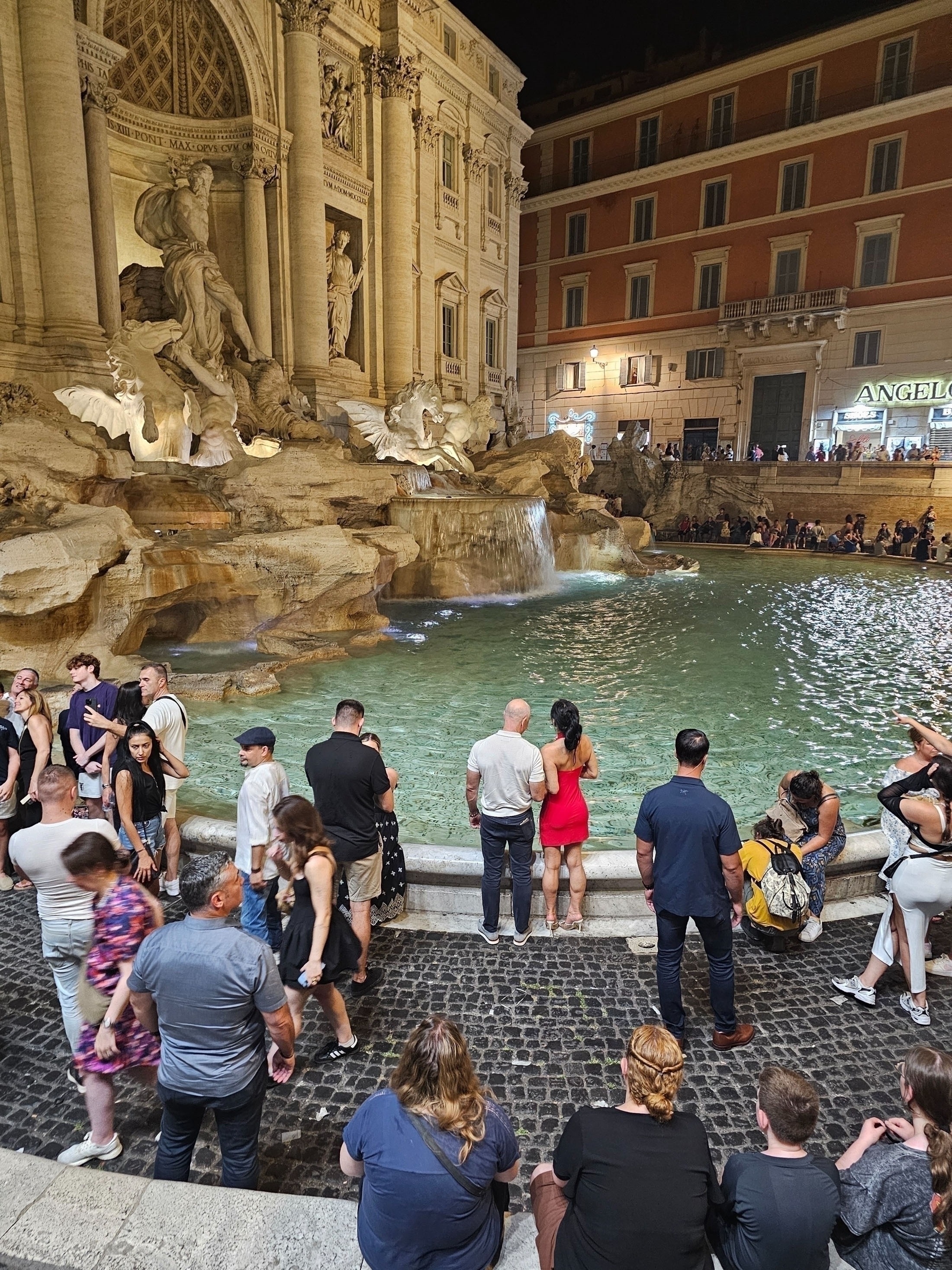 Jeff Bezos and Lauren Sanchez in Rome, Italy, in August 2024