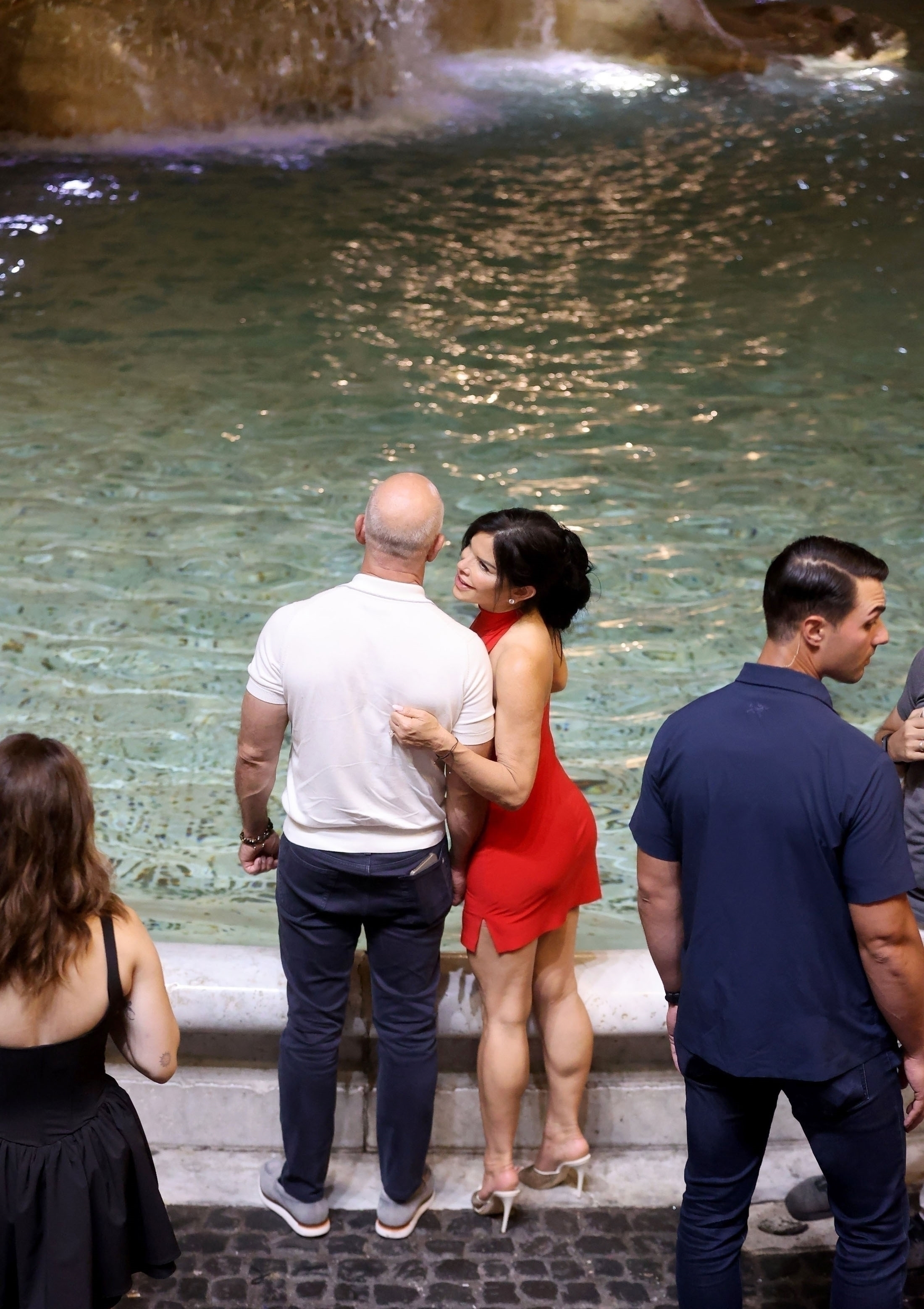 Jeff Bezos and Lauren Sanchez in Rome, Italy, in August 2024