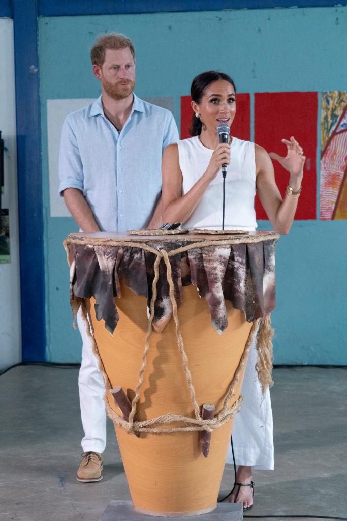 Meghan Markle and Prince Harry in Colombia on Aug. 17, 2024. 