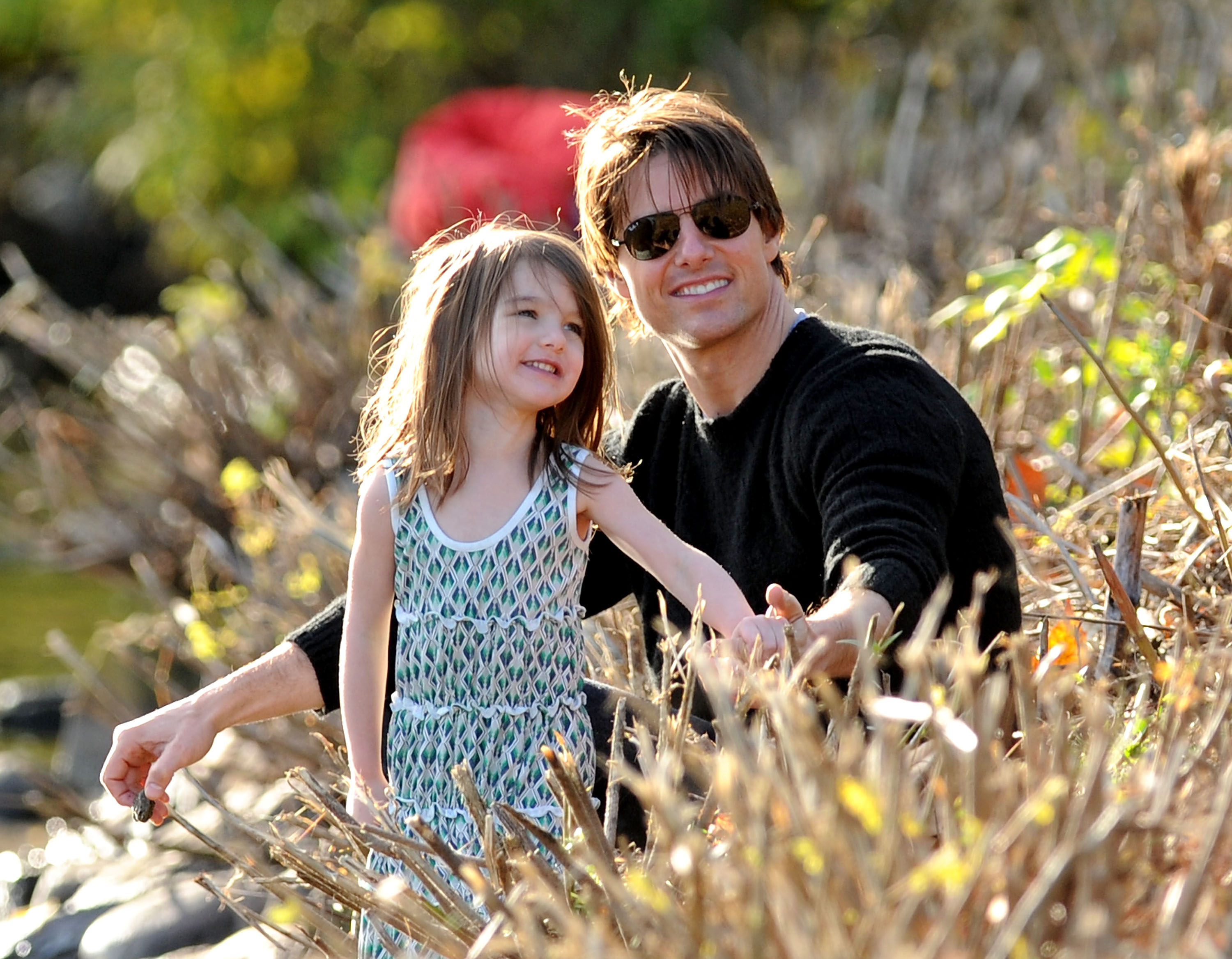 Suri Cruise and Tom Cruise in 2009