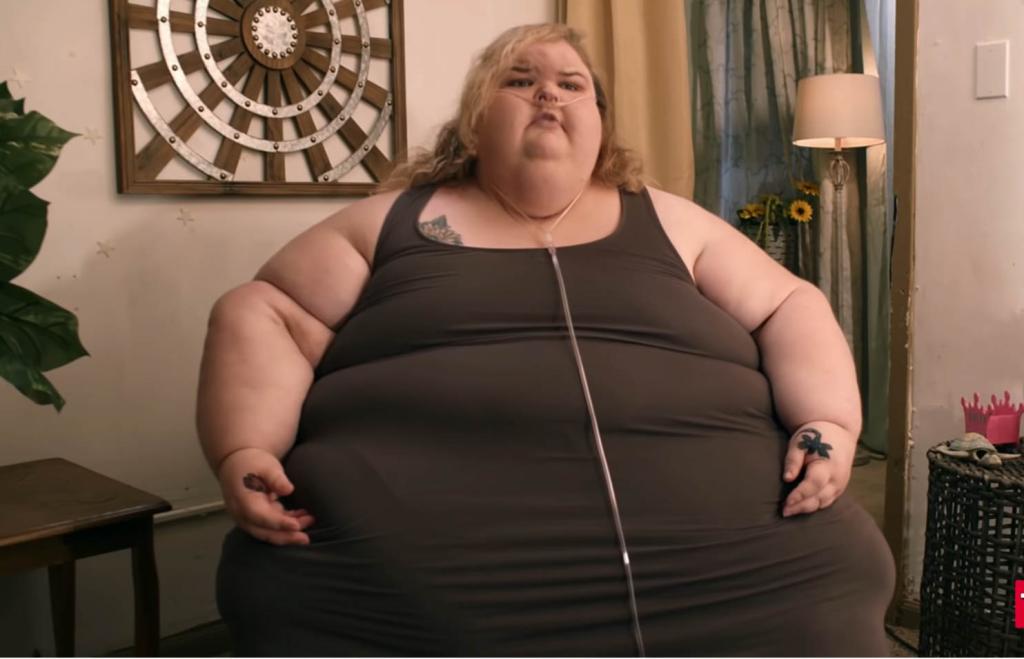 Tammy Slaton seen above on "1,000-Lb. Sisters."