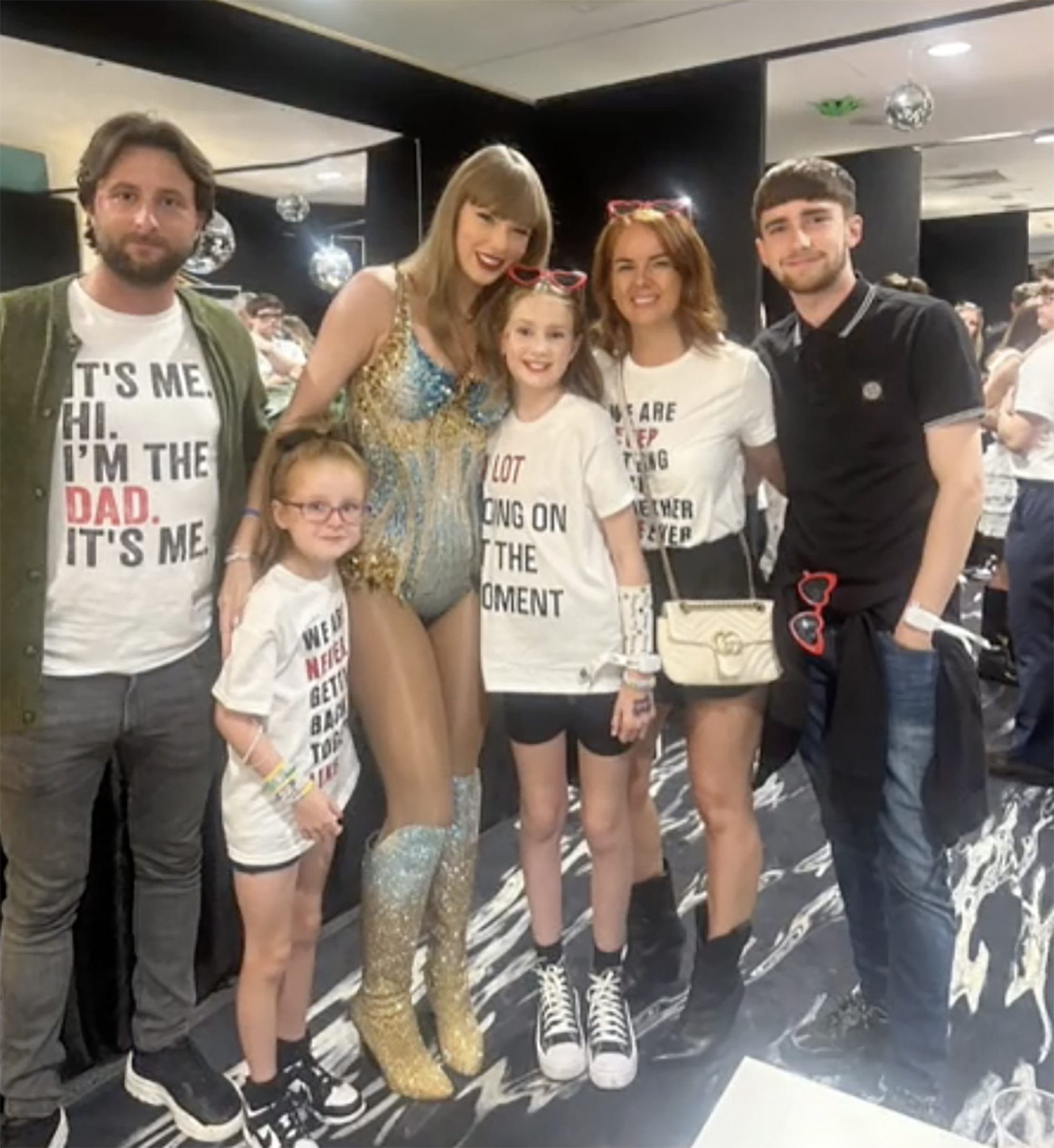 Taylor Swift and two young fans