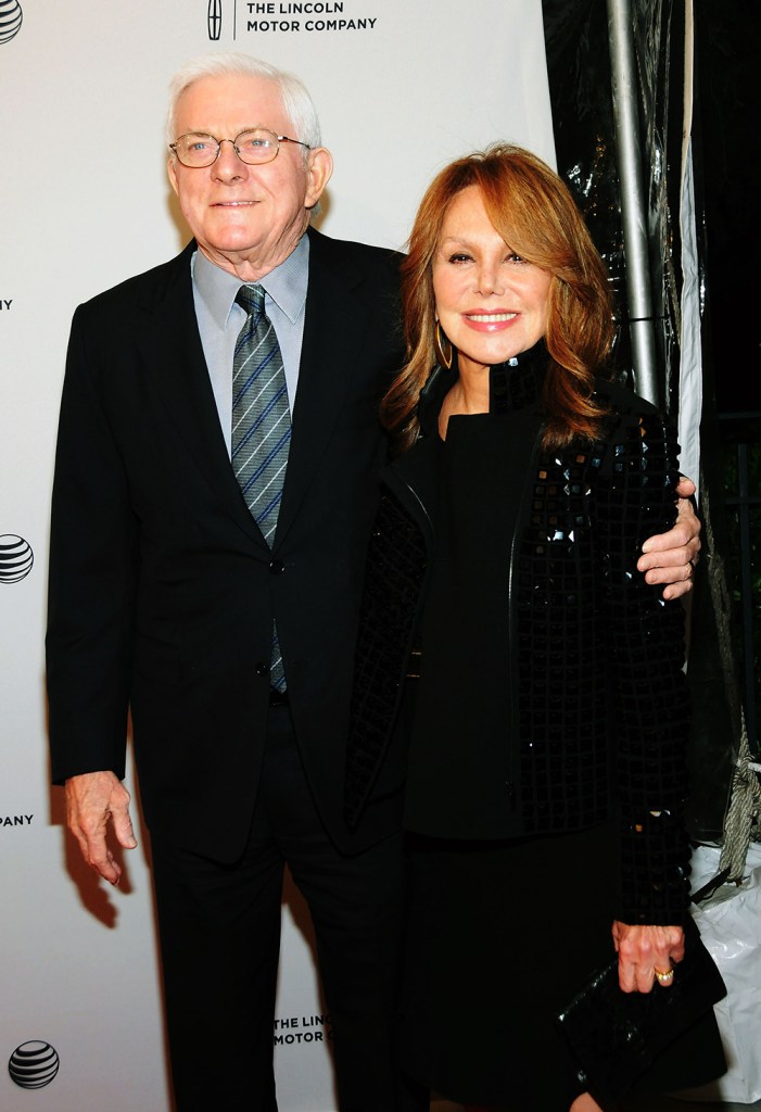 Phil Donahue and Marlo Thomas in April 2014